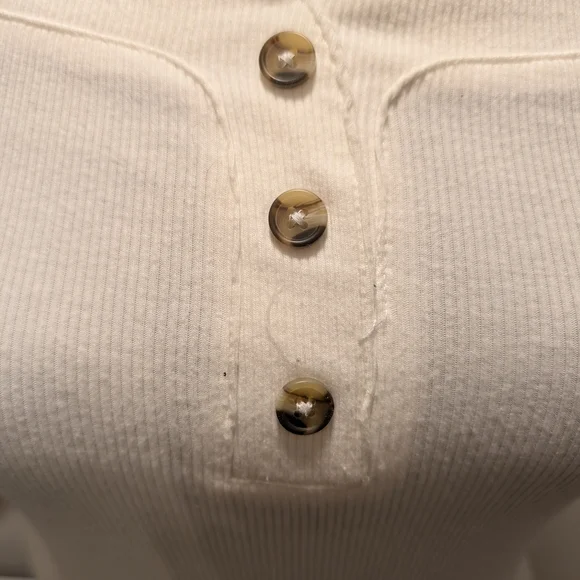 Ardene White Ribbed Top - Picture 2 of 5